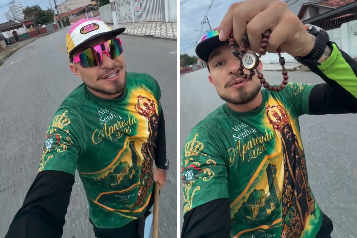 MC Gui supera cansaço no quarto dia de romaria para o Santuário de Aparecida