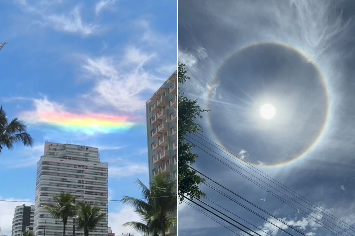 Fenômenos ópticos no céu impressionam moradores no litoral e interior de SP