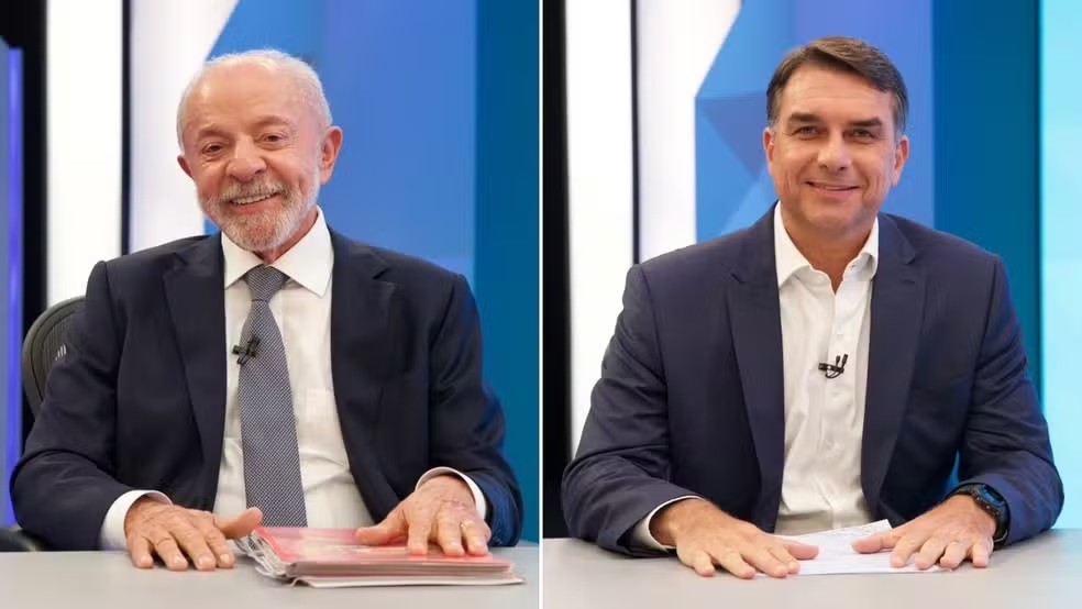 Lula e Flávio Bolsonaro se enfrentam em debate presidencial decisivo