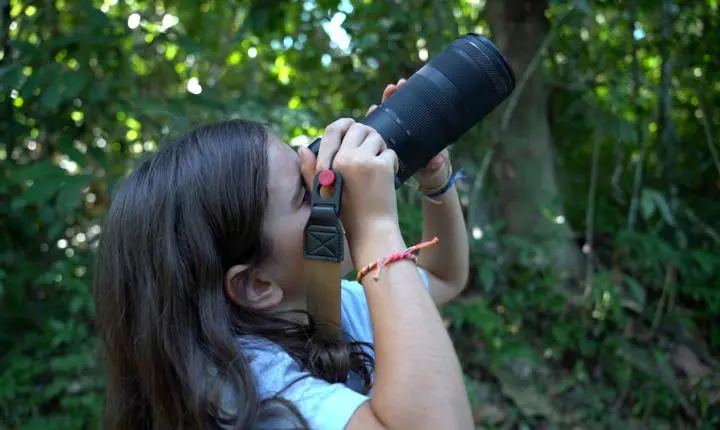 Menina de Alta Floresta transforma quintal em laboratório de natureza