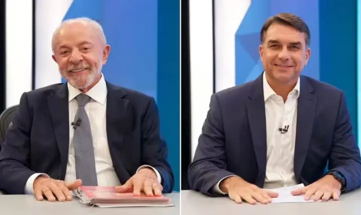 Lula e Flávio Bolsonaro se enfrentam em debate presidencial decisivo